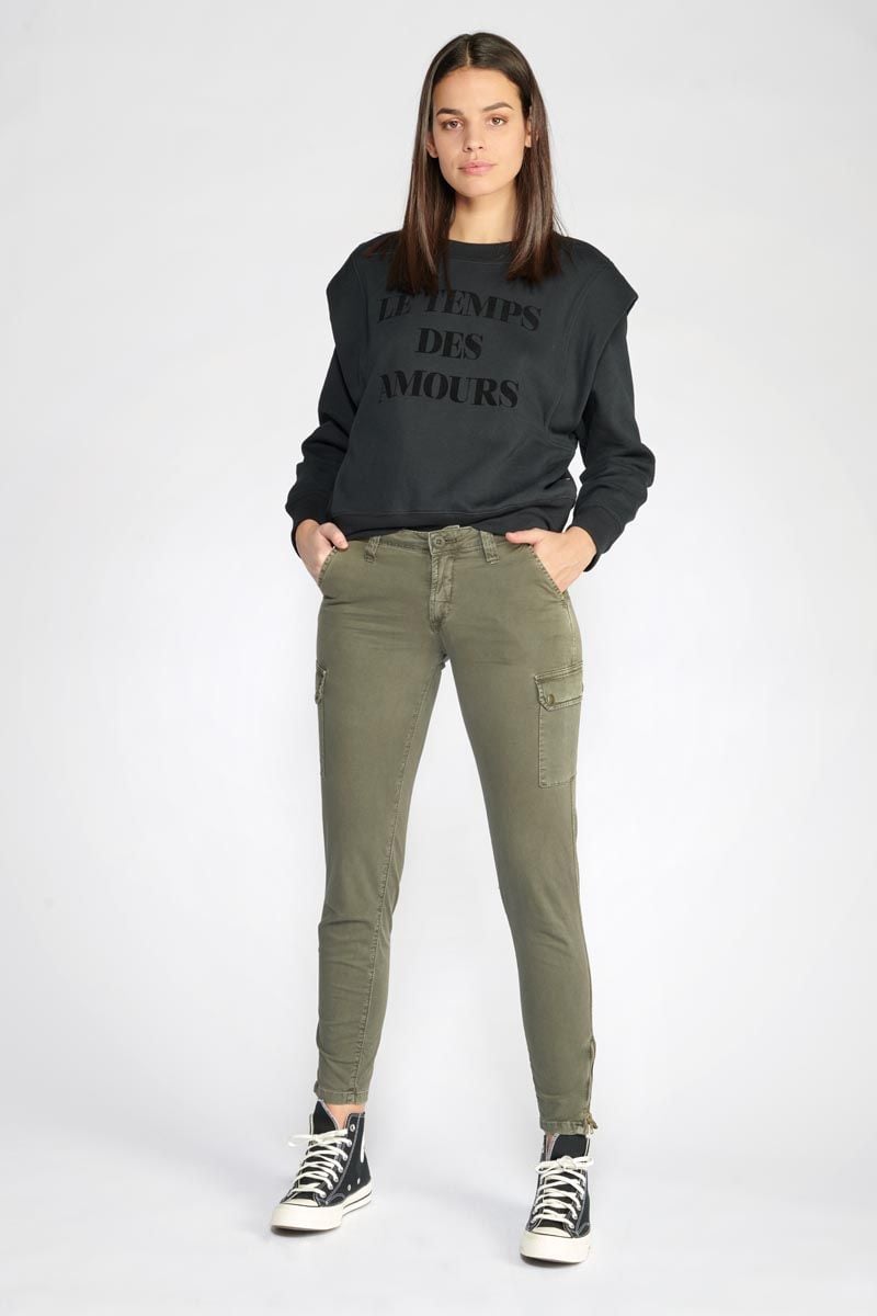 Le Temps Des Cerises Pantalon Army Slim Kaki