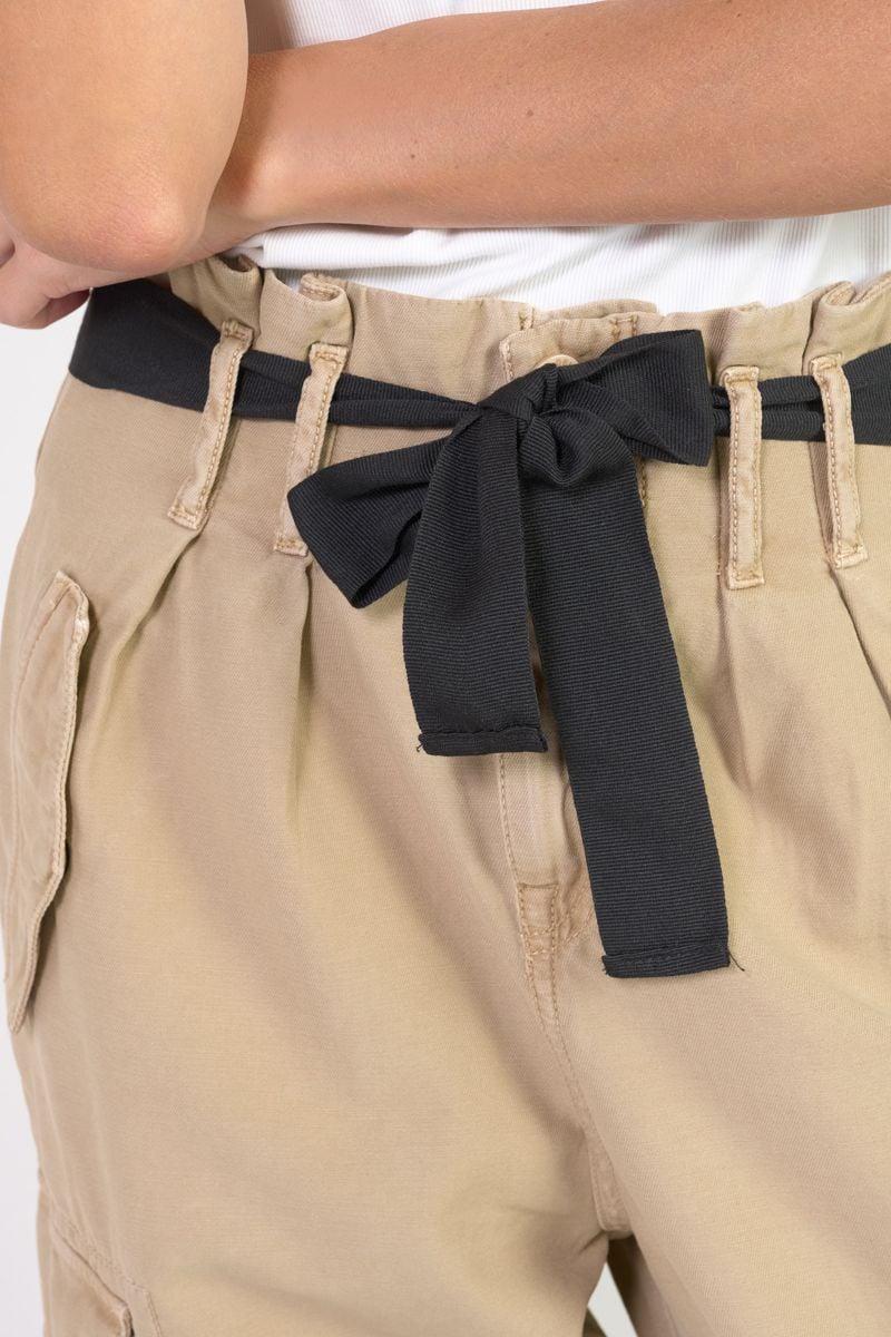 Le Temps Des Cerises Pantalon Baggy Ambroise Beige