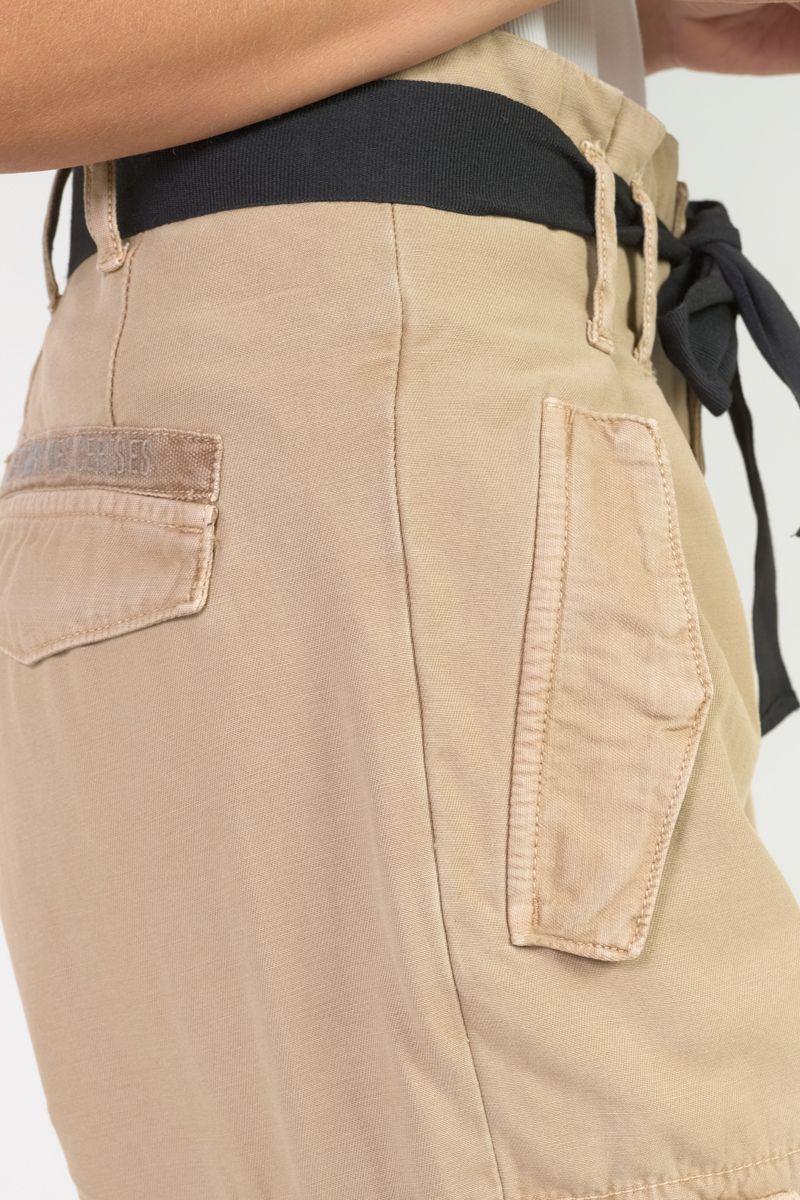 Le Temps Des Cerises Pantalon Baggy Ambroise Beige