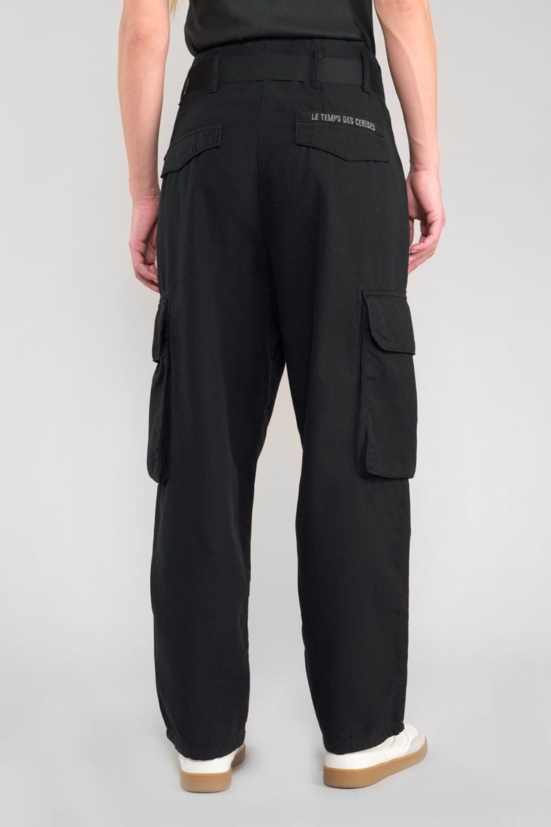 Le Temps Des Cerises Pantalon Baggy Ambroise Noir