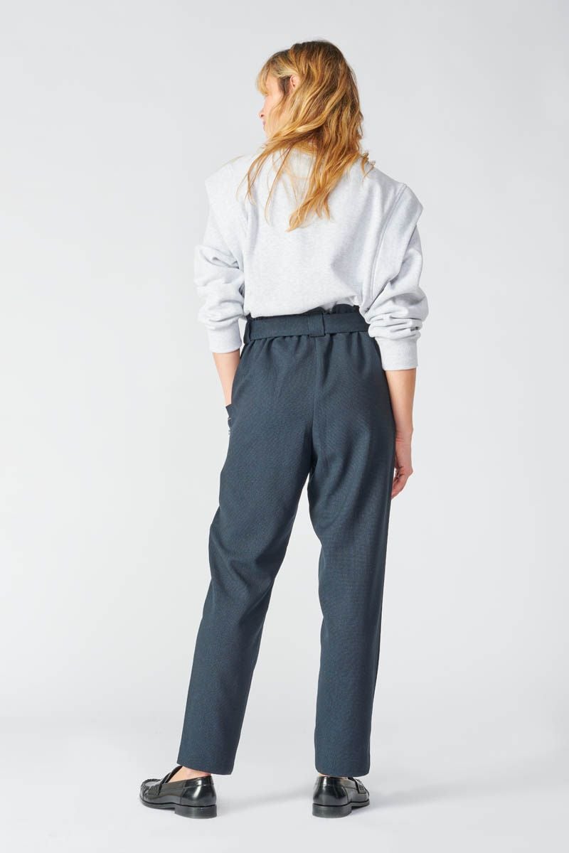 Le Temps Des Cerises Pantalon Beverly Bleu Marine