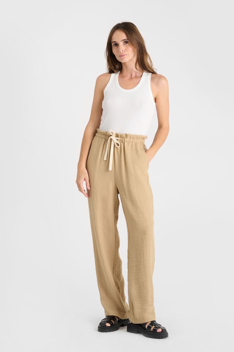 le temps des cerises Pantalon Cancun beige