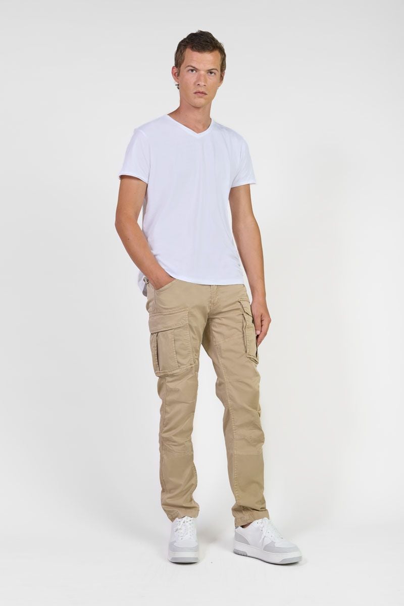 Le Temps Des Cerises Pantalon Cargo Aaron Beige