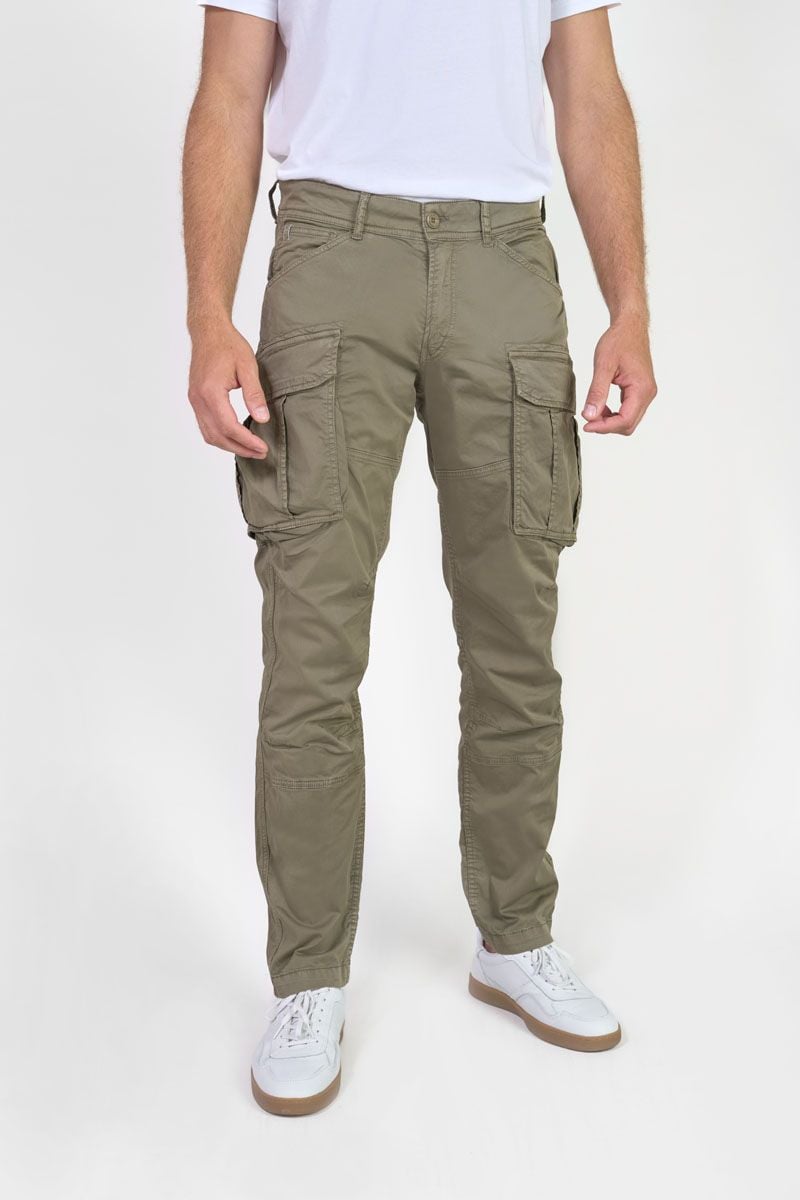 le temps des cerises Pantalon cargo Aaron kaki