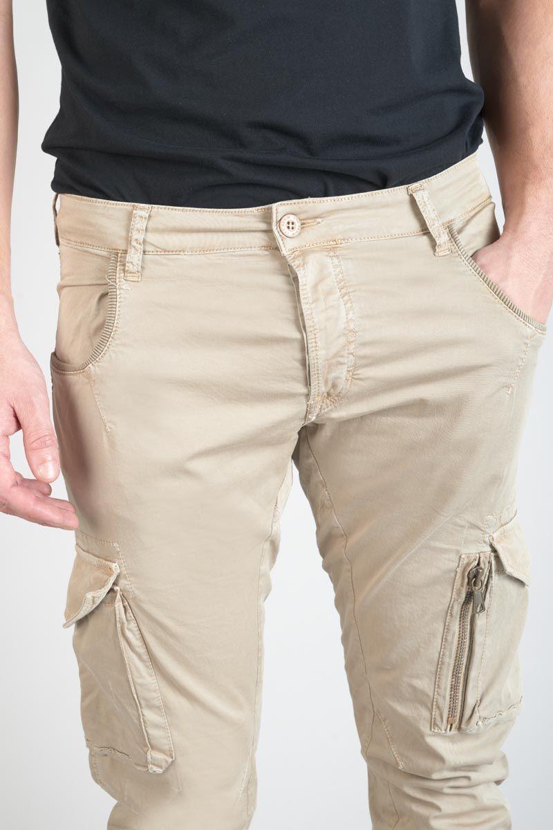 Le Temps Des Cerises Pantalon Cargo Alban Beige
