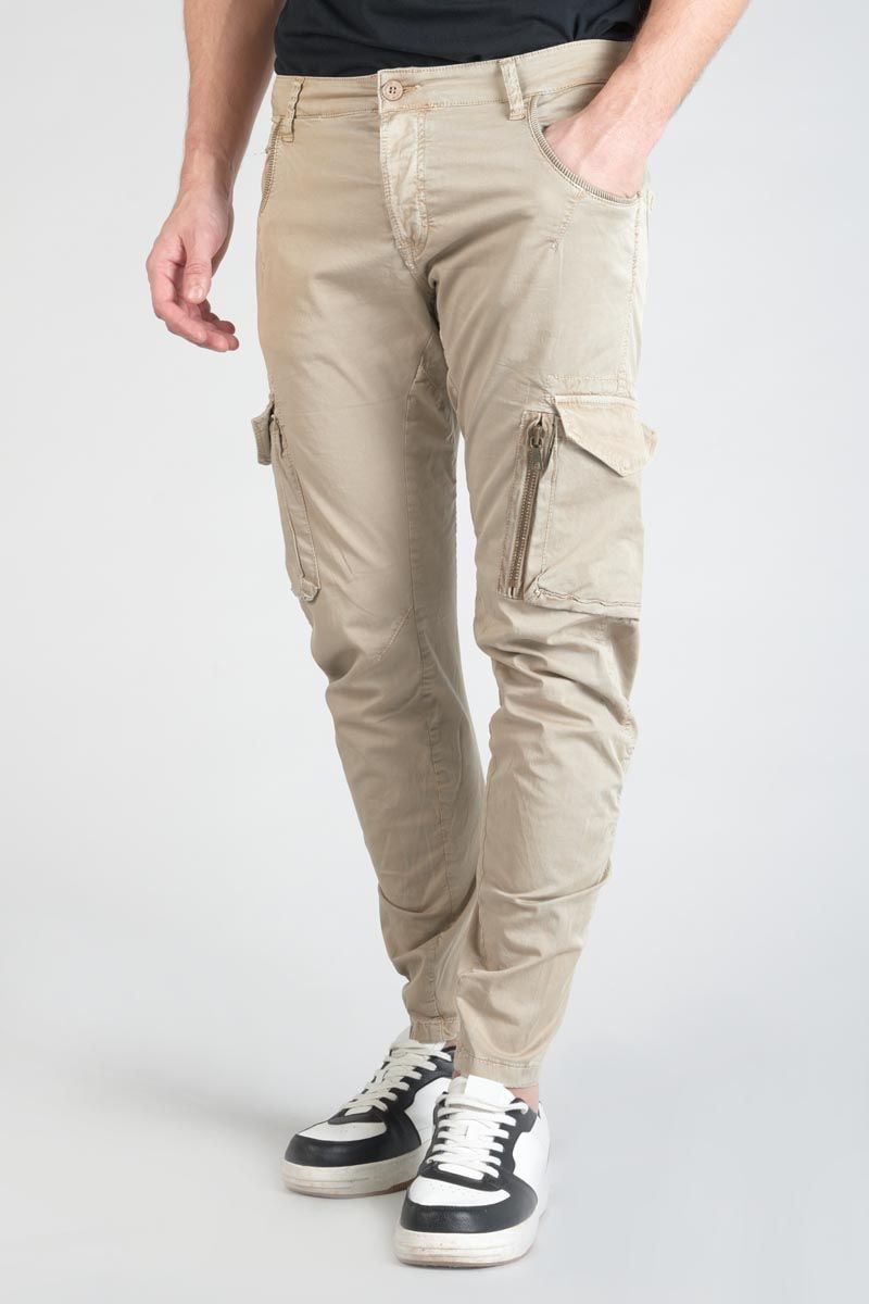 Le Temps Des Cerises Pantalon Cargo Alban Beige