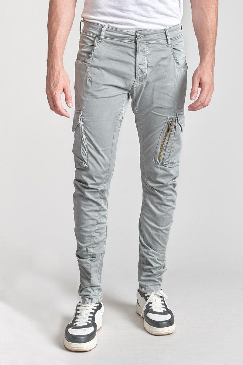 le temps des cerises Pantalon Cargo Alban gris