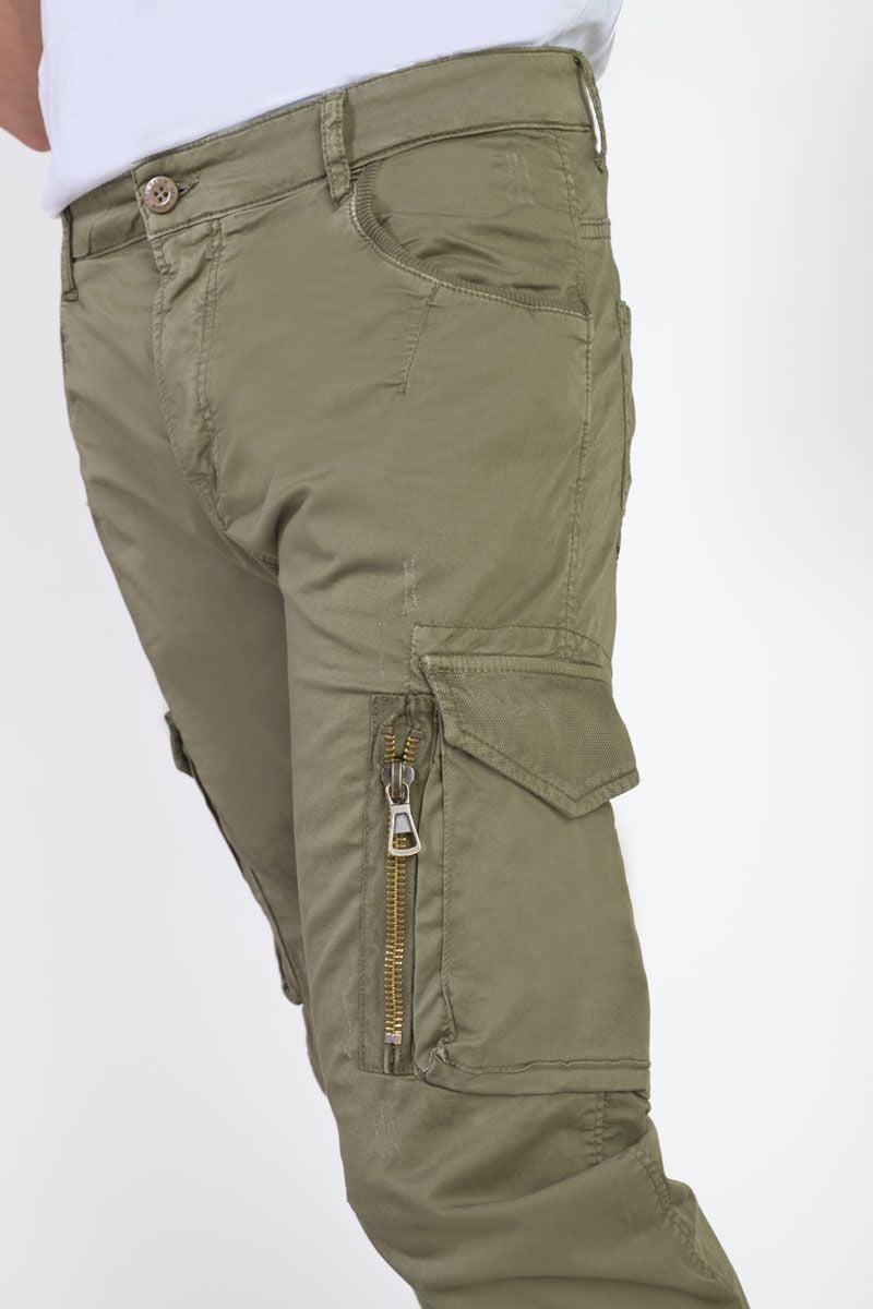 Le Temps Des Cerises Pantalon Cargo Alban Kaki