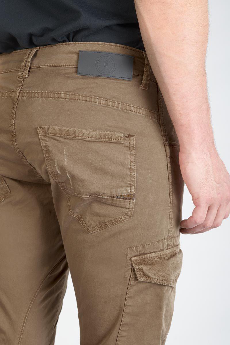 Le Temps Des Cerises Pantalon Cargo Alban Marron