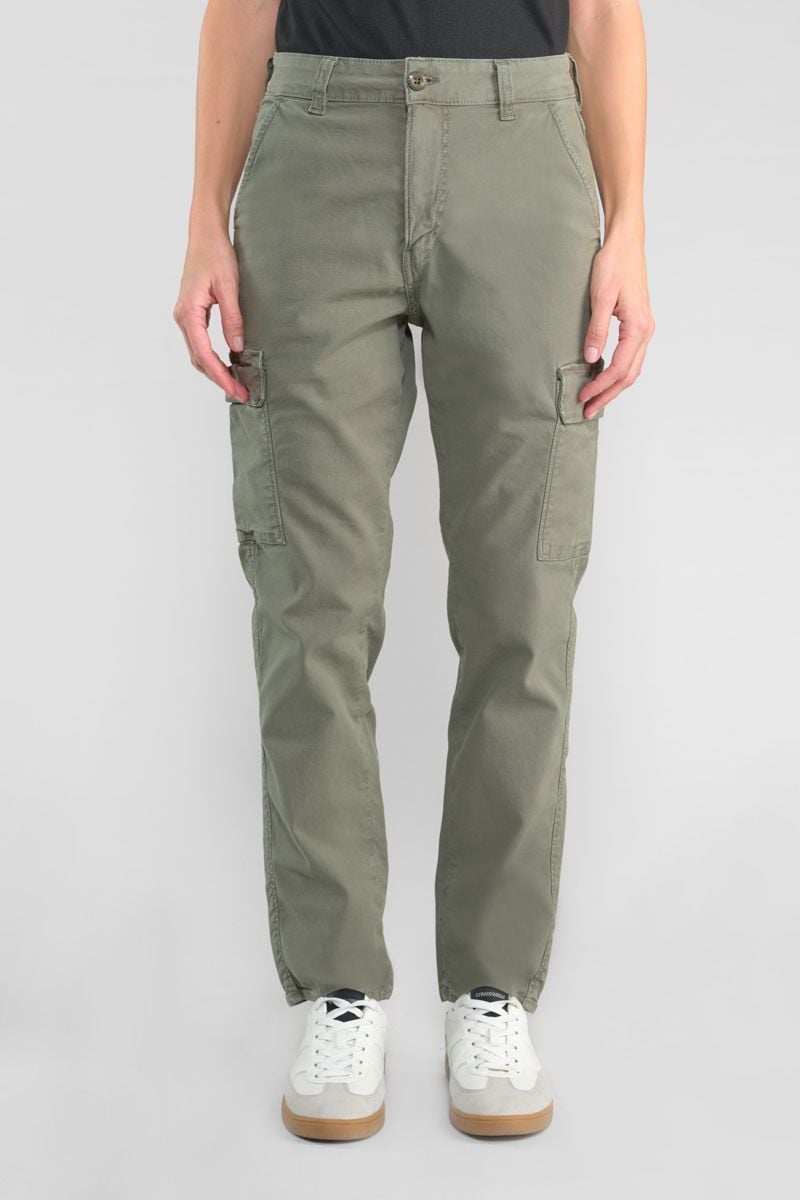 le temps des cerises Pantalon cargo Castellas kaki