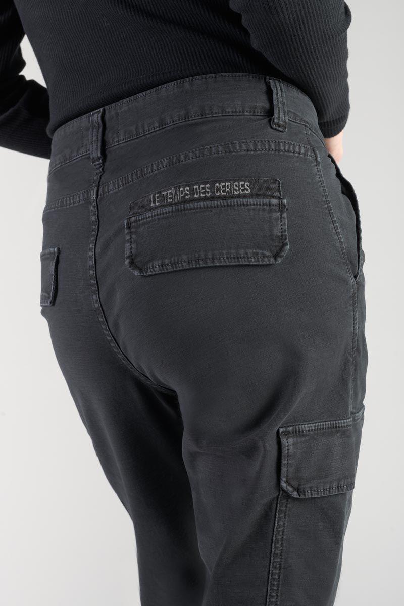 Le Temps Des Cerises Pantalon Cargo Castellas Noir