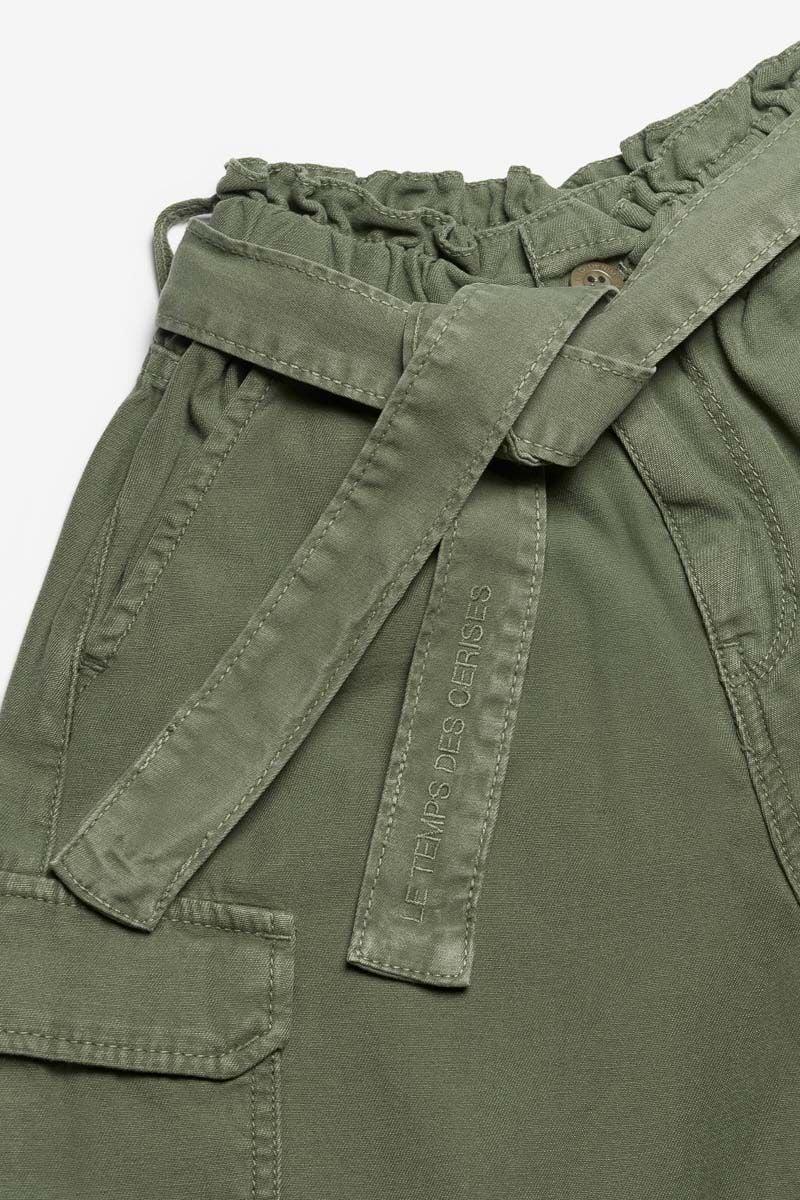 Le Temps Des Cerises Pantalon Cargo Mila Kaki