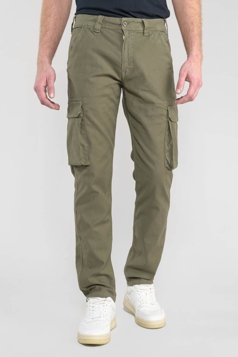 le temps des cerises Pantalon cargo Sivan kaki