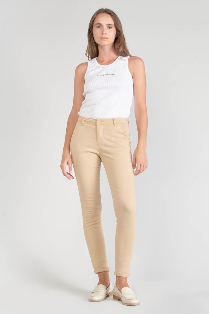Le Temps Des Cerises Pantalon Chino Dyli3 Sable