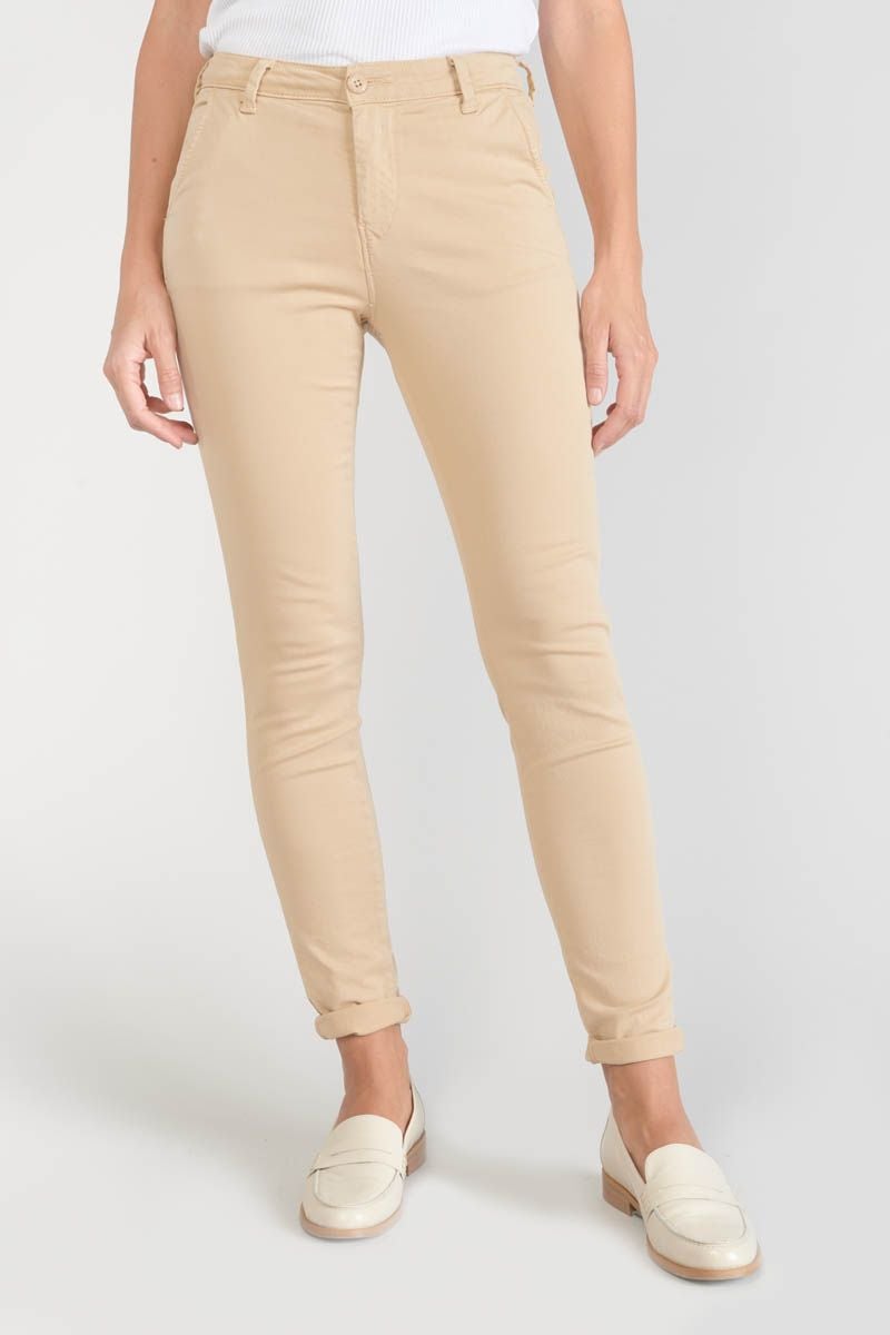 le temps des cerises Pantalon chino Dyli3 sable