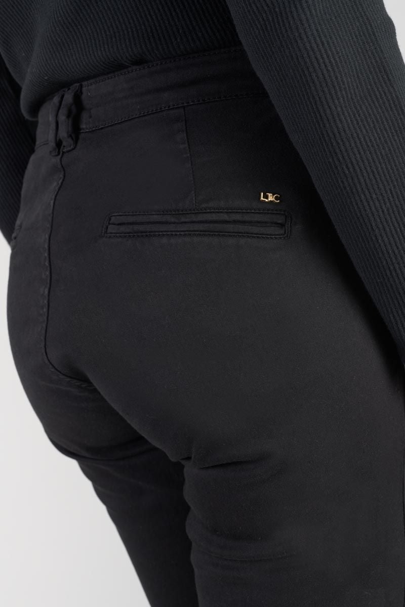 Le Temps Des Cerises Pantalon Chino Dyli4 Noir