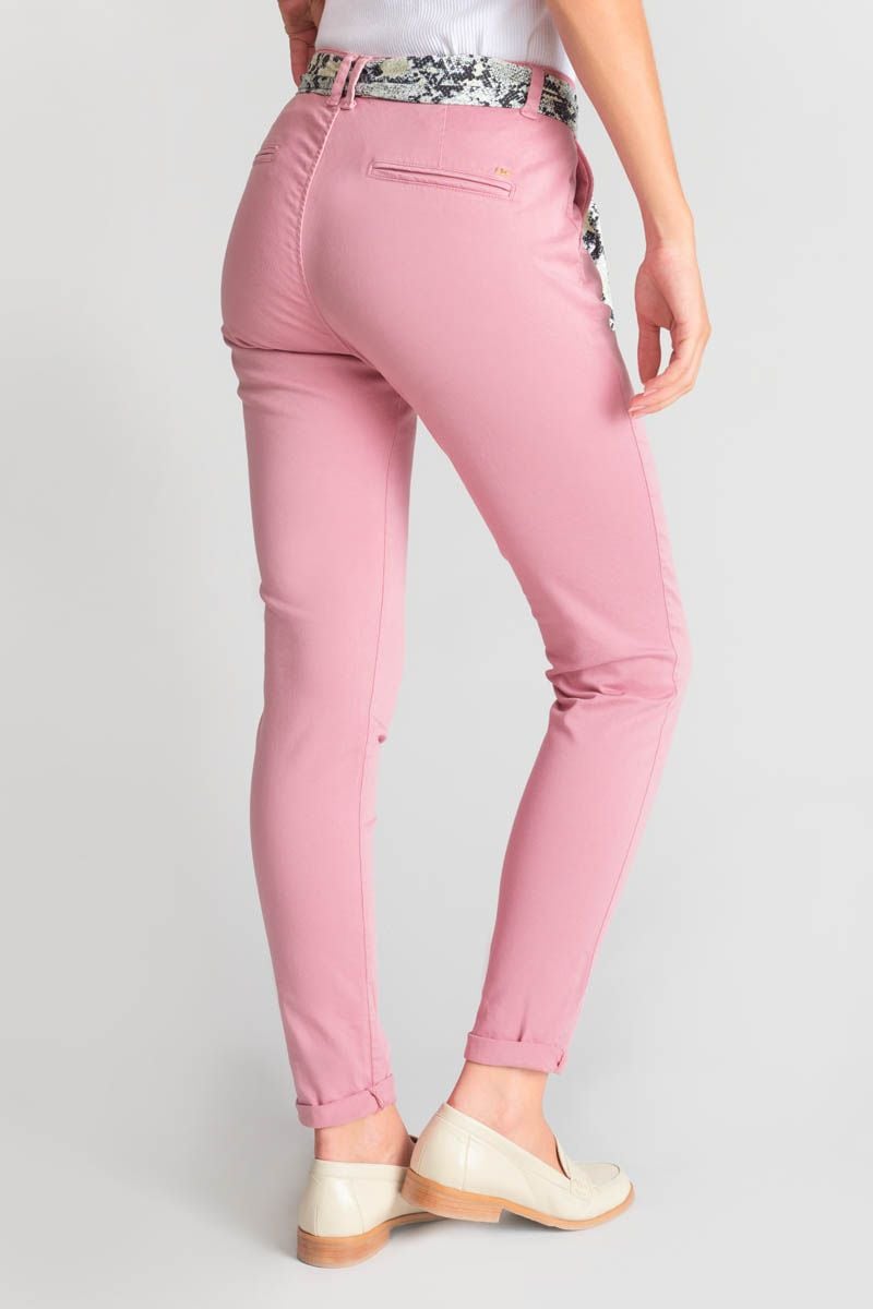 Le Temps Des Cerises Pantalon Chino Dyli5 Rose