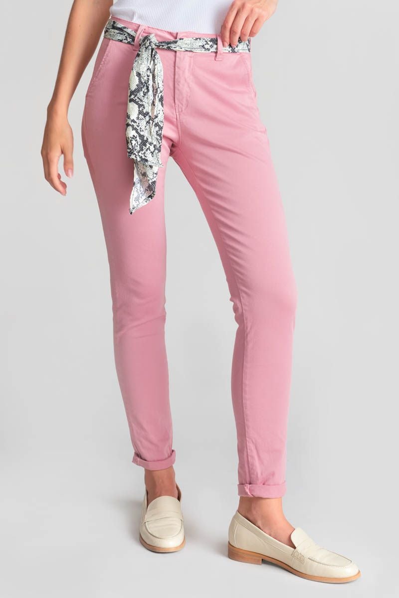 Le Temps Des Cerises Pantalon Chino Dyli5 Rose