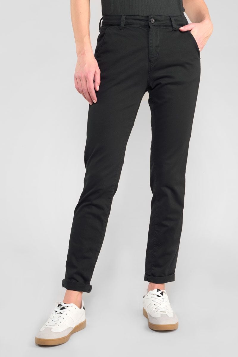 Le Temps Des Cerises Pantalon Chino Dyli6 Noir
