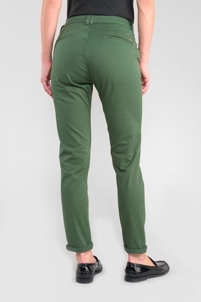 Le Temps Des Cerises Pantalon Chino Dyli6 Vert