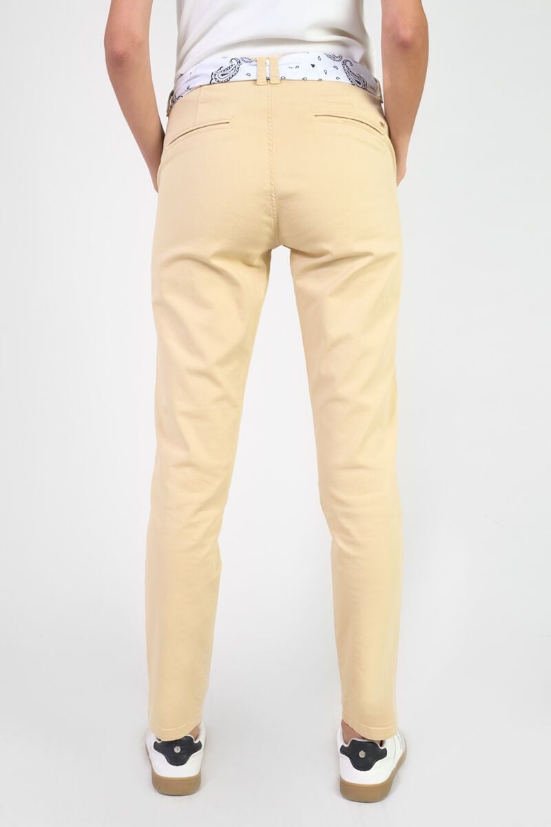 Le Temps Des Cerises Pantalon Chino Dyli7 Beige