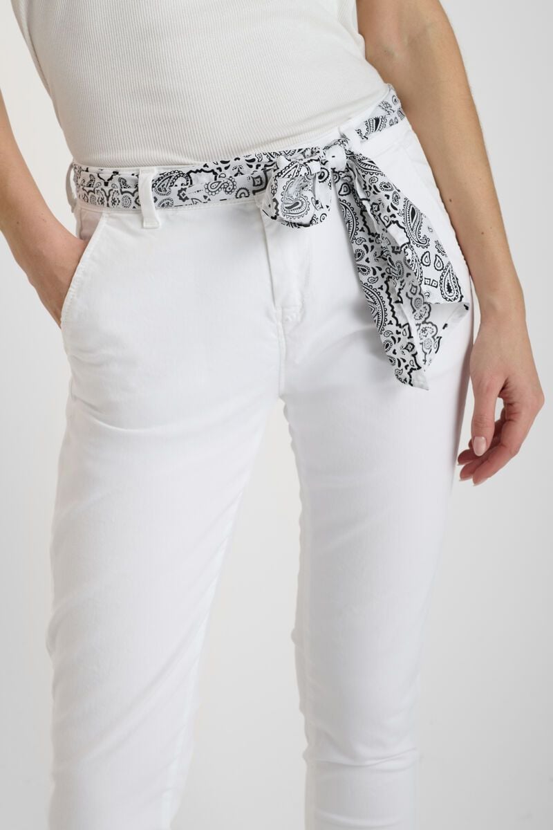 Le Temps Des Cerises Pantalon Chino Dyli7 Blanc