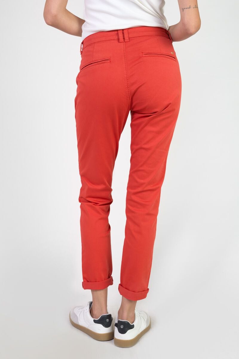 Le Temps Des Cerises Pantalon Chino Dyli7 Rouge