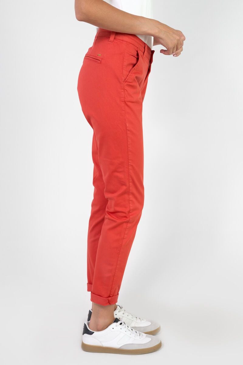 Le Temps Des Cerises Pantalon Chino Dyli7 Rouge