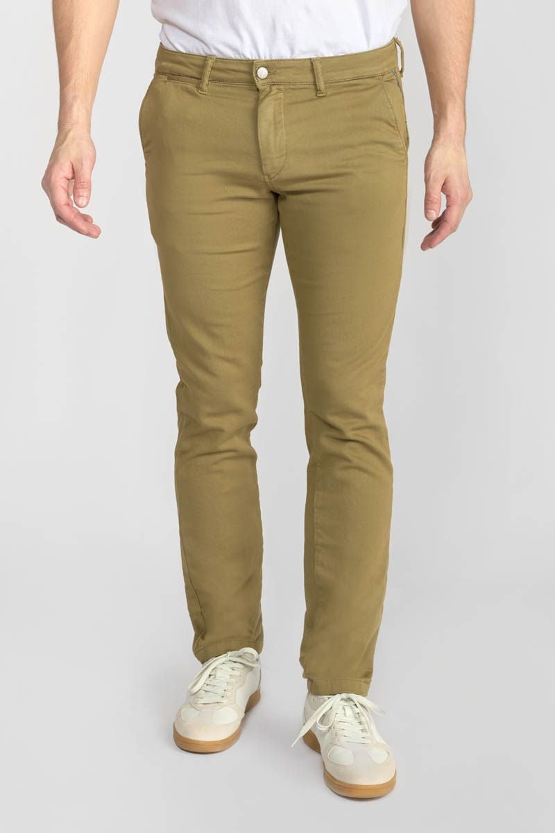 le temps des cerises Pantalon chino Jogg Kurt kaki