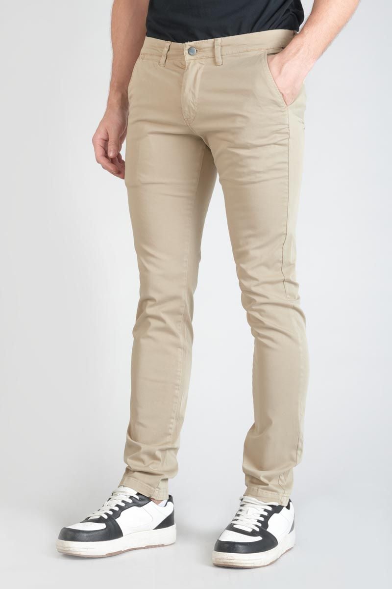 Le Temps Des Cerises Pantalon Chino Slim Jas Beige