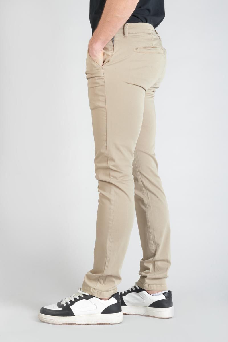 Le Temps Des Cerises Pantalon Chino Slim Jas Beige
