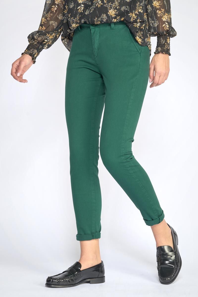 Le Temps Des Cerises Pantalon Dyli2 Vert Sapin