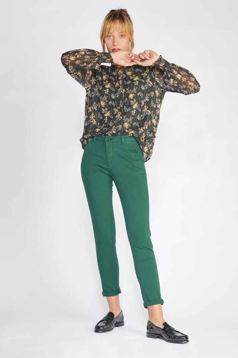 Le Temps Des Cerises Pantalon Dyli2 Vert Sapin