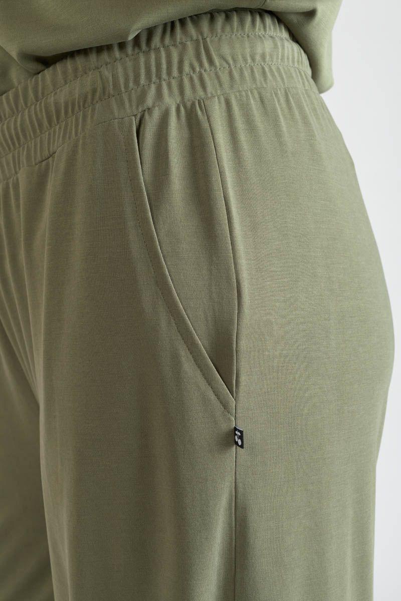 Le Temps Des Cerises Pantalon Fluide Judi Kaki