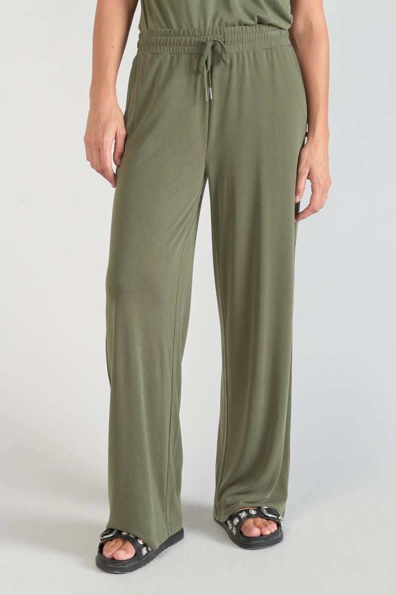 le temps des cerises Pantalon fluide Judi kaki