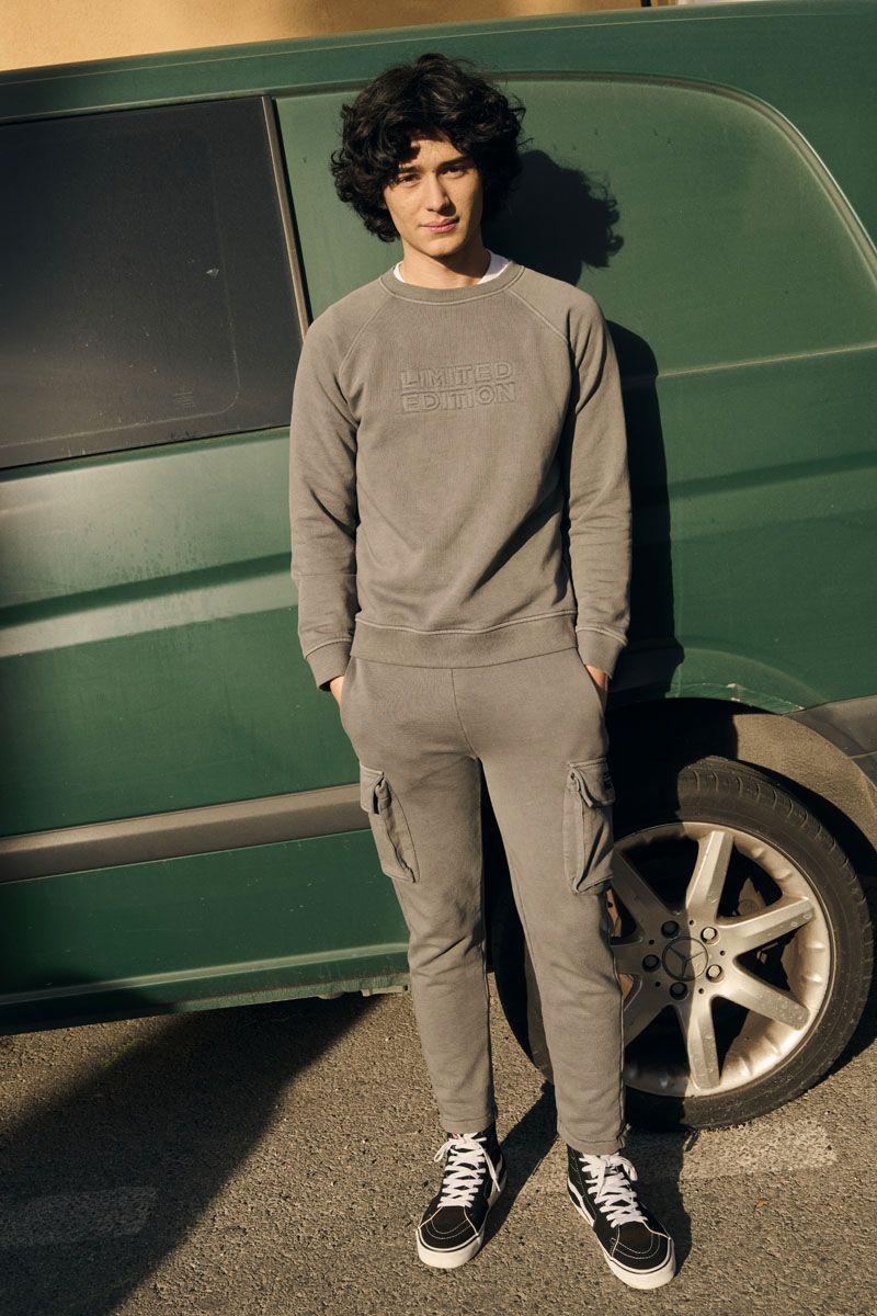 le temps des cerises Pantalon jogging Bascabo gris