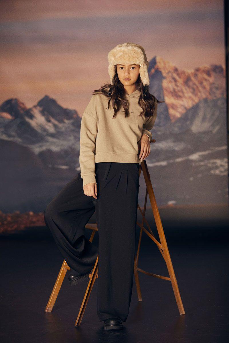 le temps des cerises Pantalon large Rellgi noir