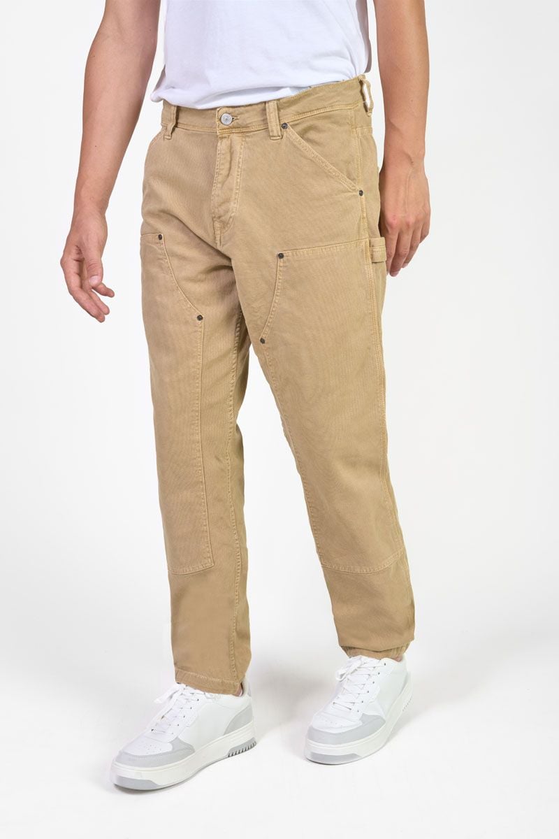 Le Temps Des Cerises Pantalon Mecanik Beige Sable