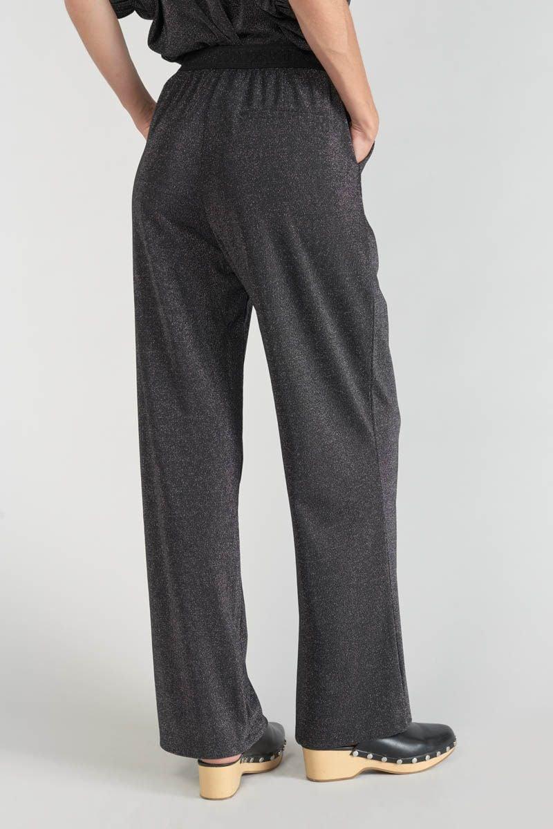 Le Temps Des Cerises Pantalon Moretz Noir Irisé