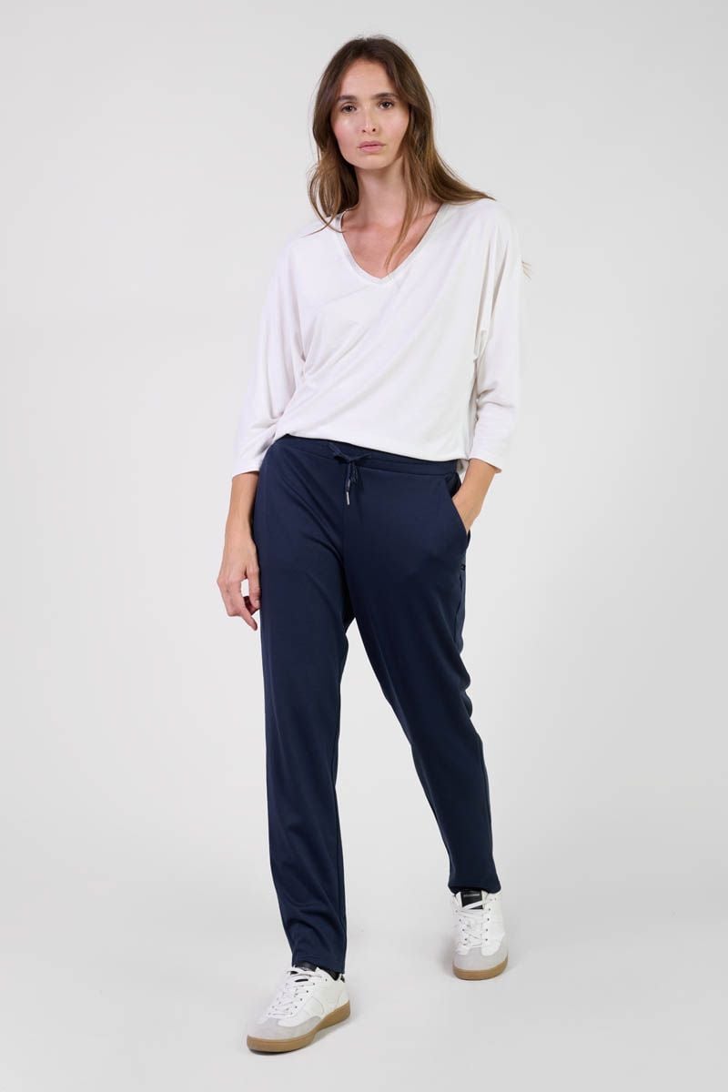 le temps des cerises Pantalon Rosi bleu marine
