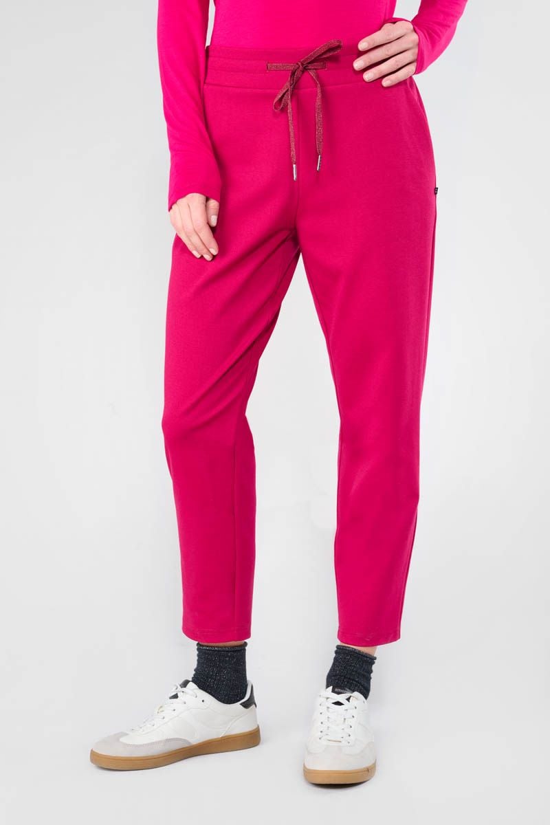 le temps des cerises Pantalon Rosi framboise