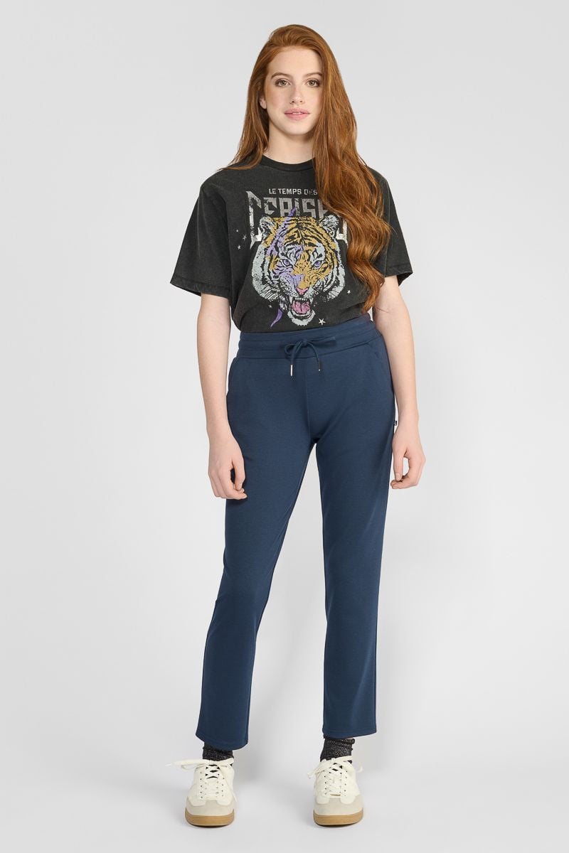 le temps des cerises Pantalon Rosigi bleu marine