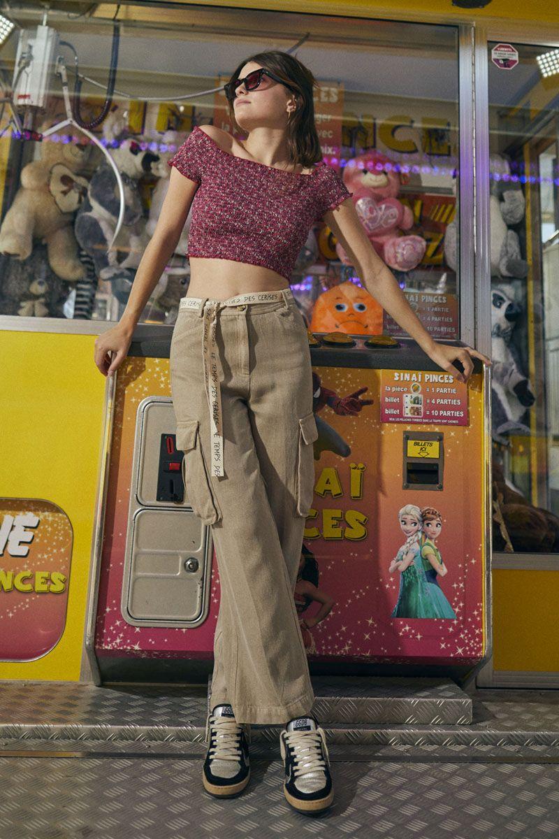 le temps des cerises Pantalon Sienagi beige