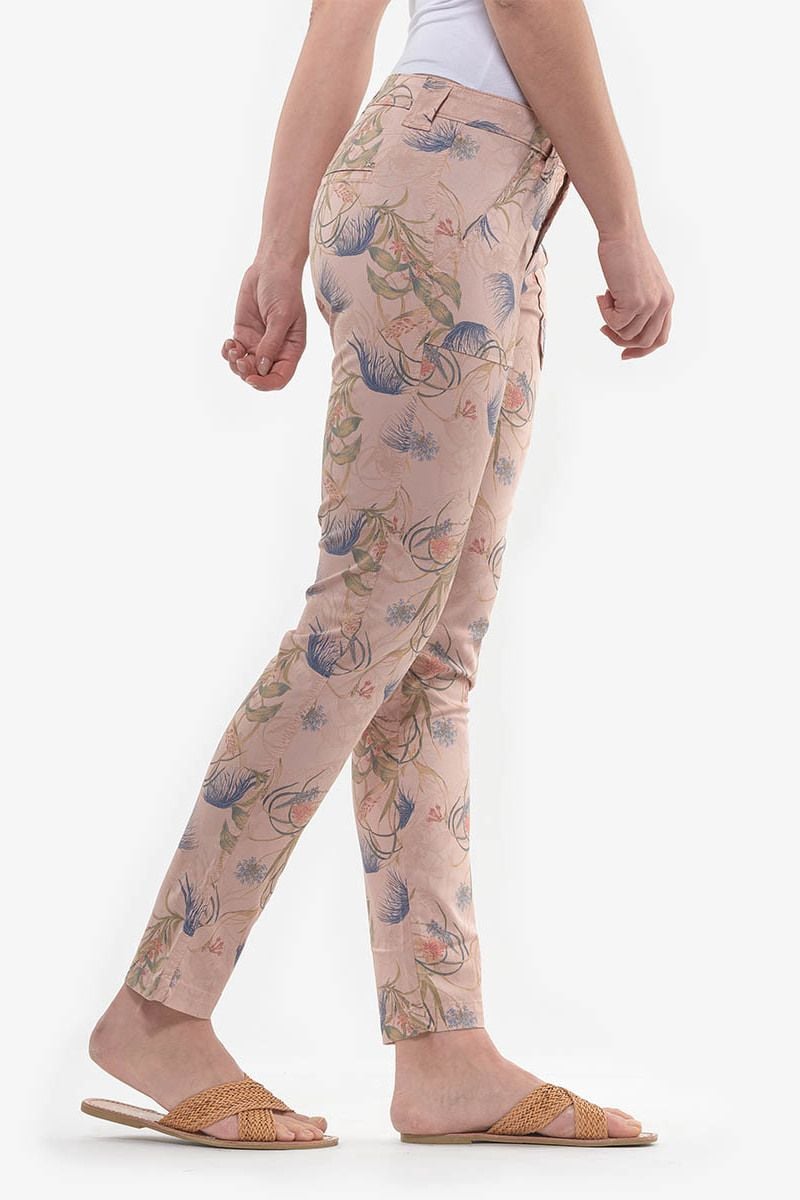 Le Temps Des Cerises Pantalon Slim Myles Rose