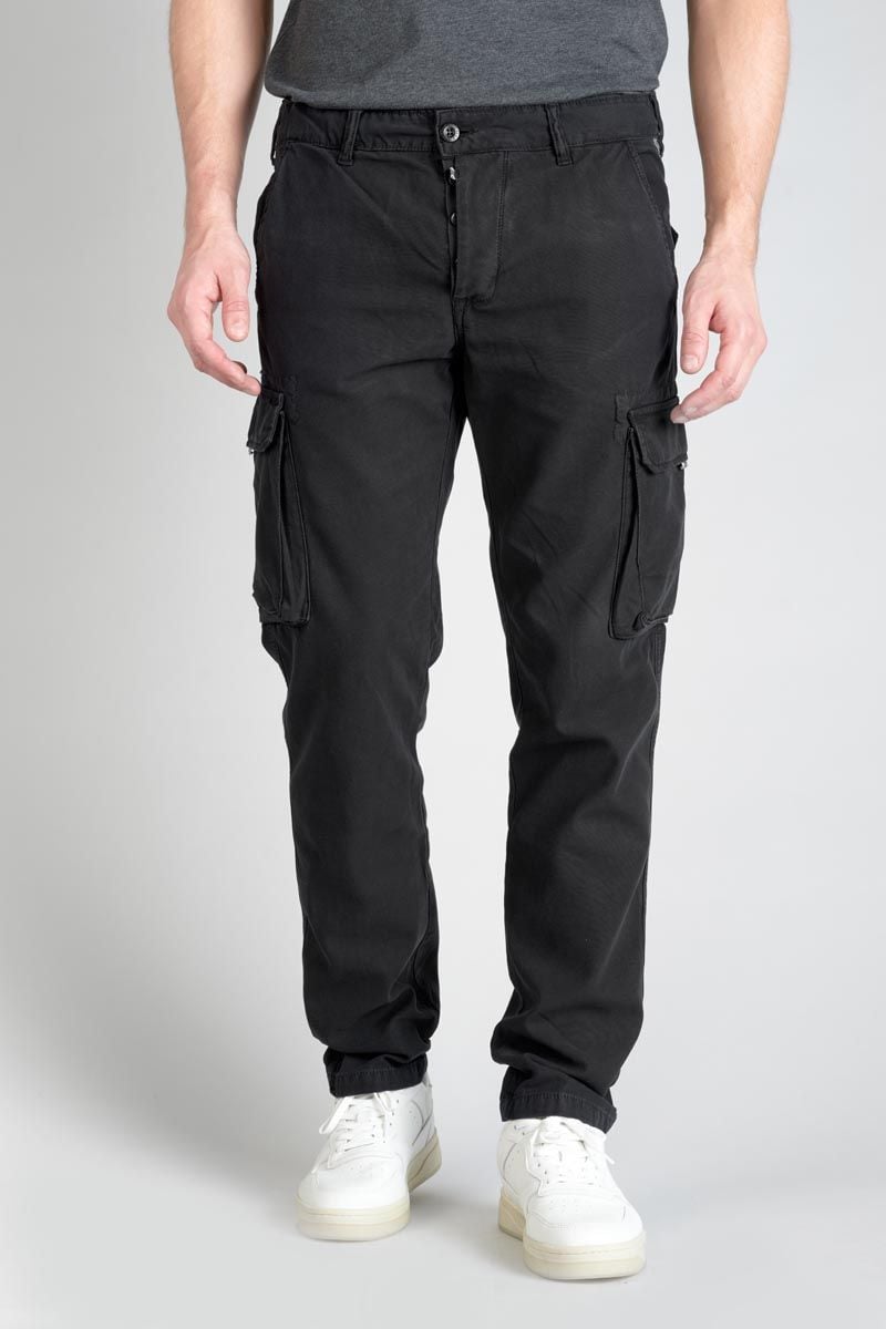 le temps des cerises Pantalon treillis Sami noir