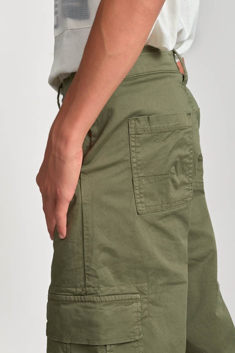 Le Temps Des Cerises Pantalon Triton Cargo Kaki