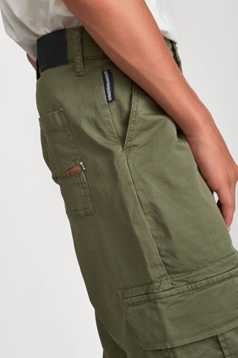 Le Temps Des Cerises Pantalon Triton Cargo Kaki