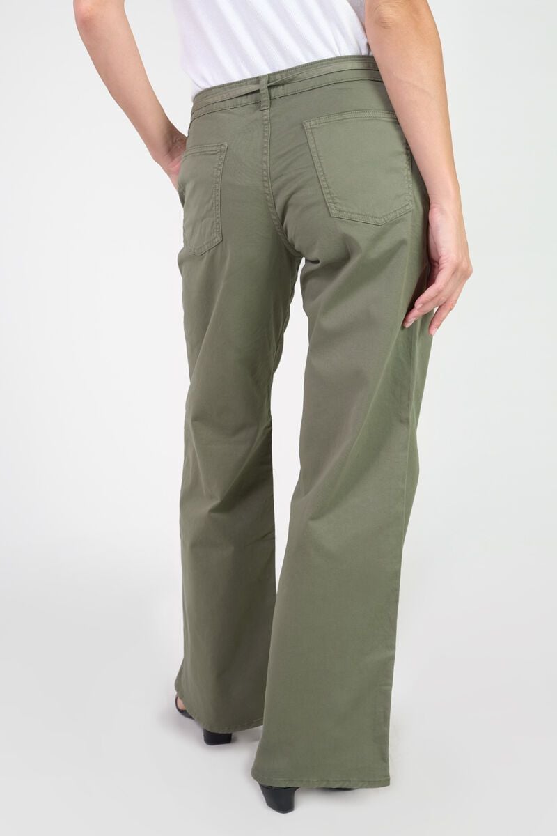 Le Temps Des Cerises Pantalon Wide Leg Tahis Kaki