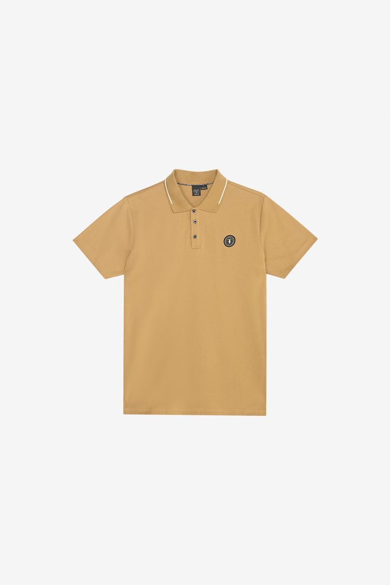 Le Temps Des Cerises Polo Aron Beige Moutarde
