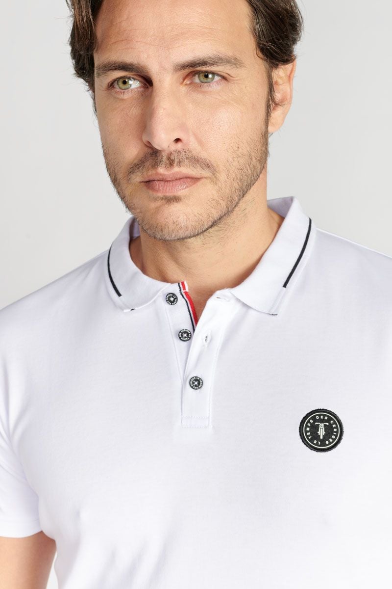 Le Temps Des Cerises Polo Aron Blanc